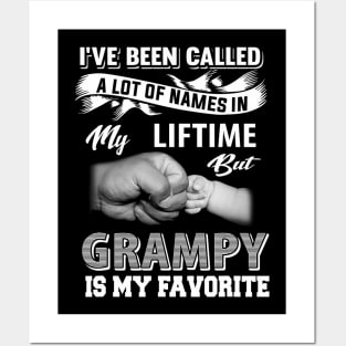 Grampy Is My Favorite Name Funny Grandpa Gift Father's day Posters and Art